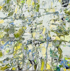 Silent Spaces - Acrylic on Canvas, Bold Abstract Expressionism, 24x24
