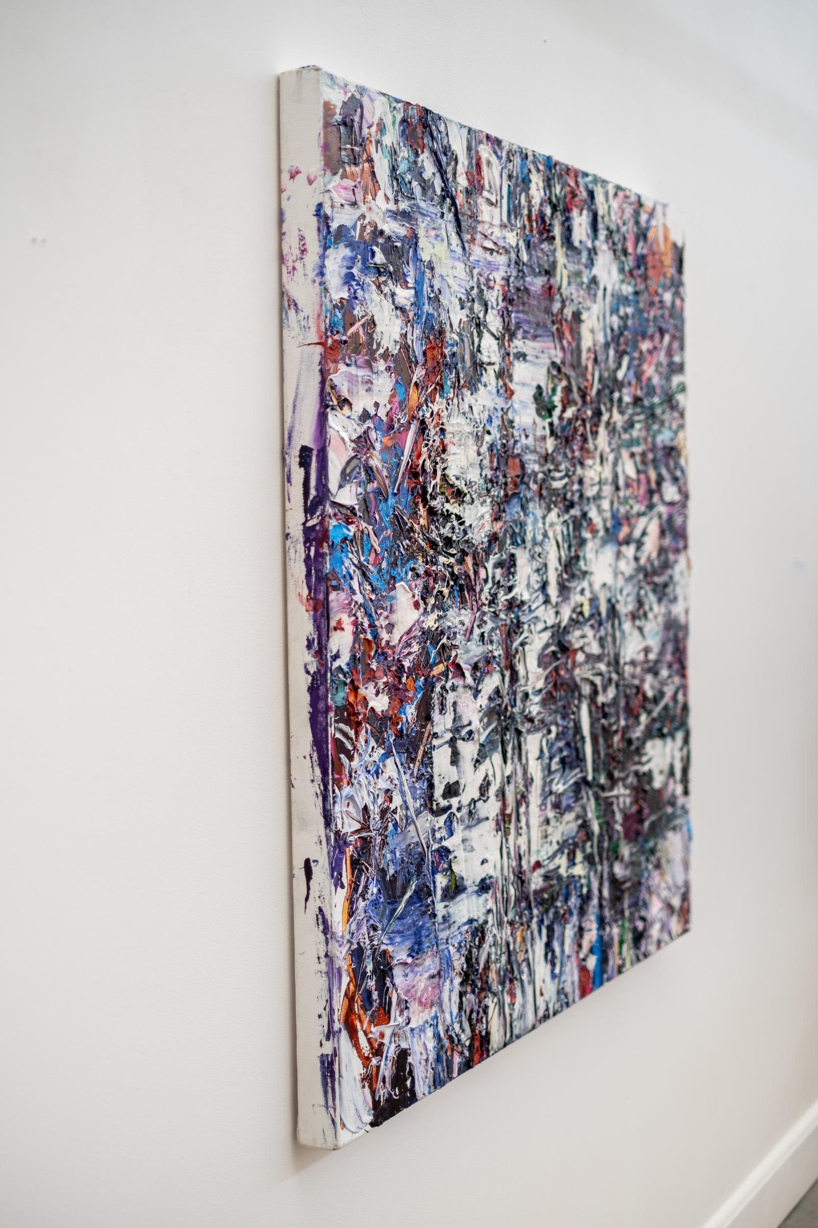 Ambiente variegato - colorato, impasto, astratto, acrilico su tela - Painting Contemporaneo di Adam Cohen