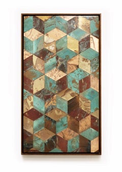 Rethink (series), Mixed Media on Wood Panel