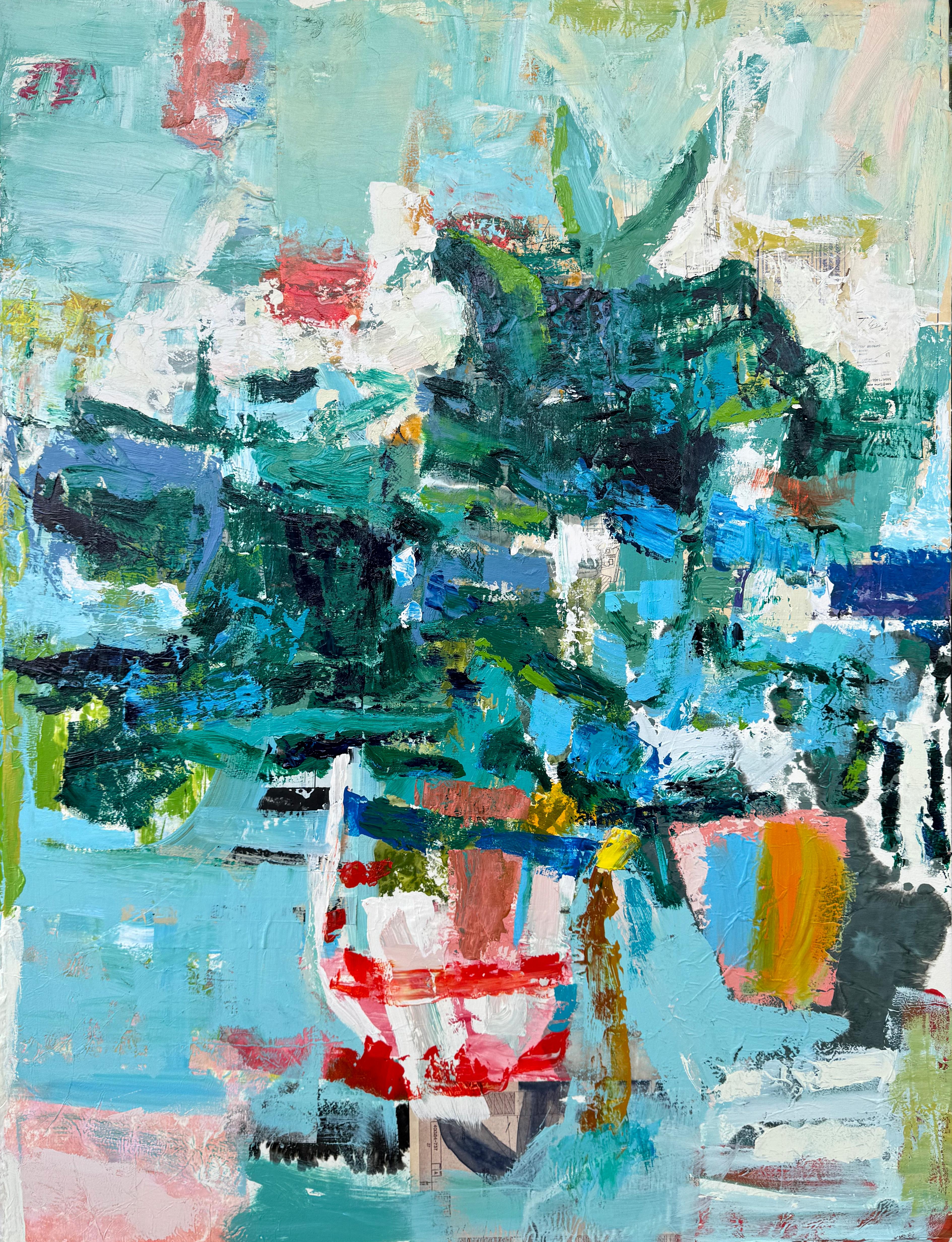 Adam Collier Noel Abstract Painting – Zwei Töpfe