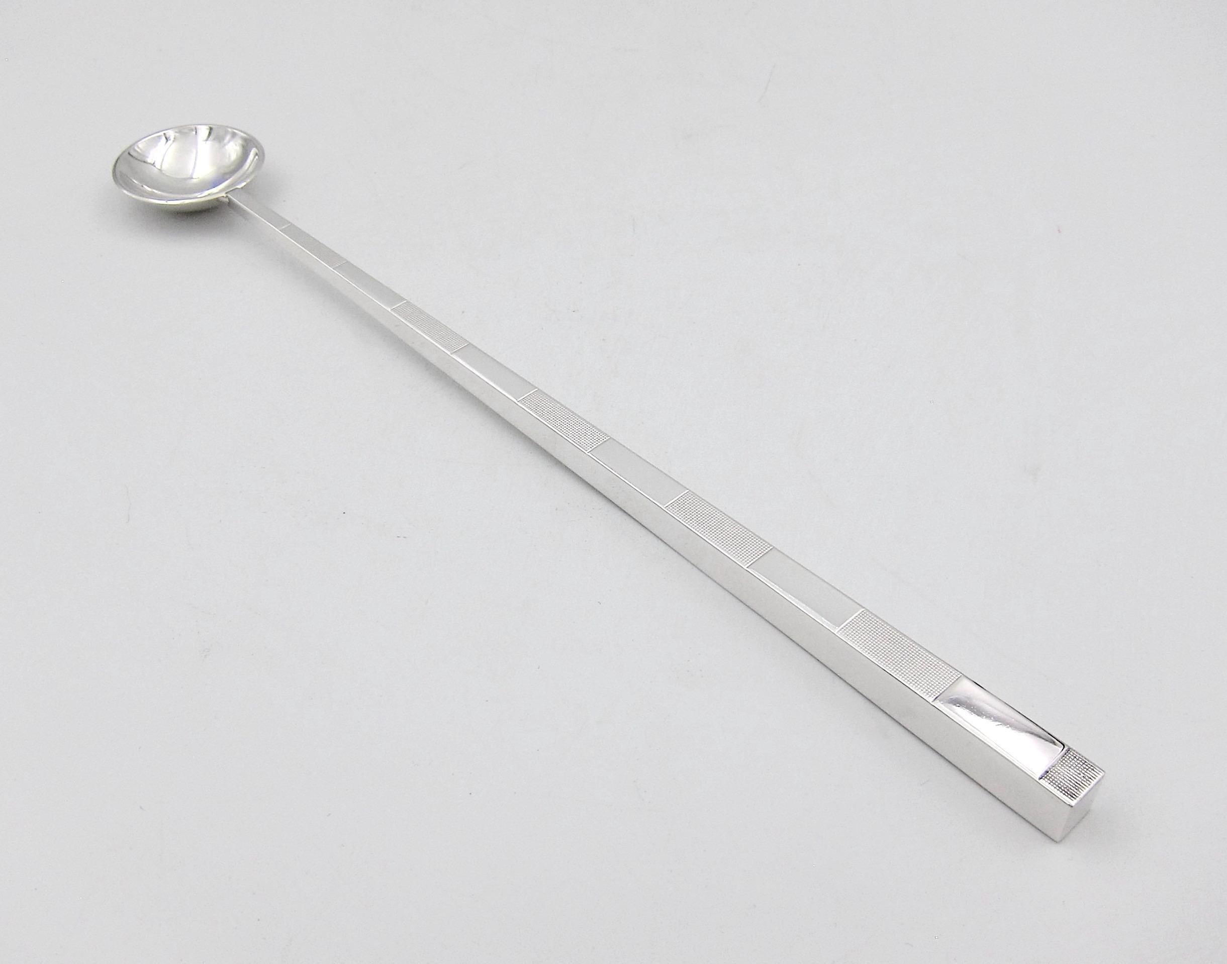 French Adam D. Tihany for Christofle Collection 3000 Cocktail Spoon in Silver Plate