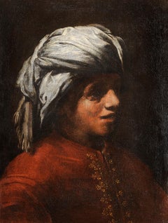 Portrait of a young man with a turban