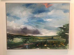 Shame there isn't a Flock of Geese in it - contemporary Landscape thick paint