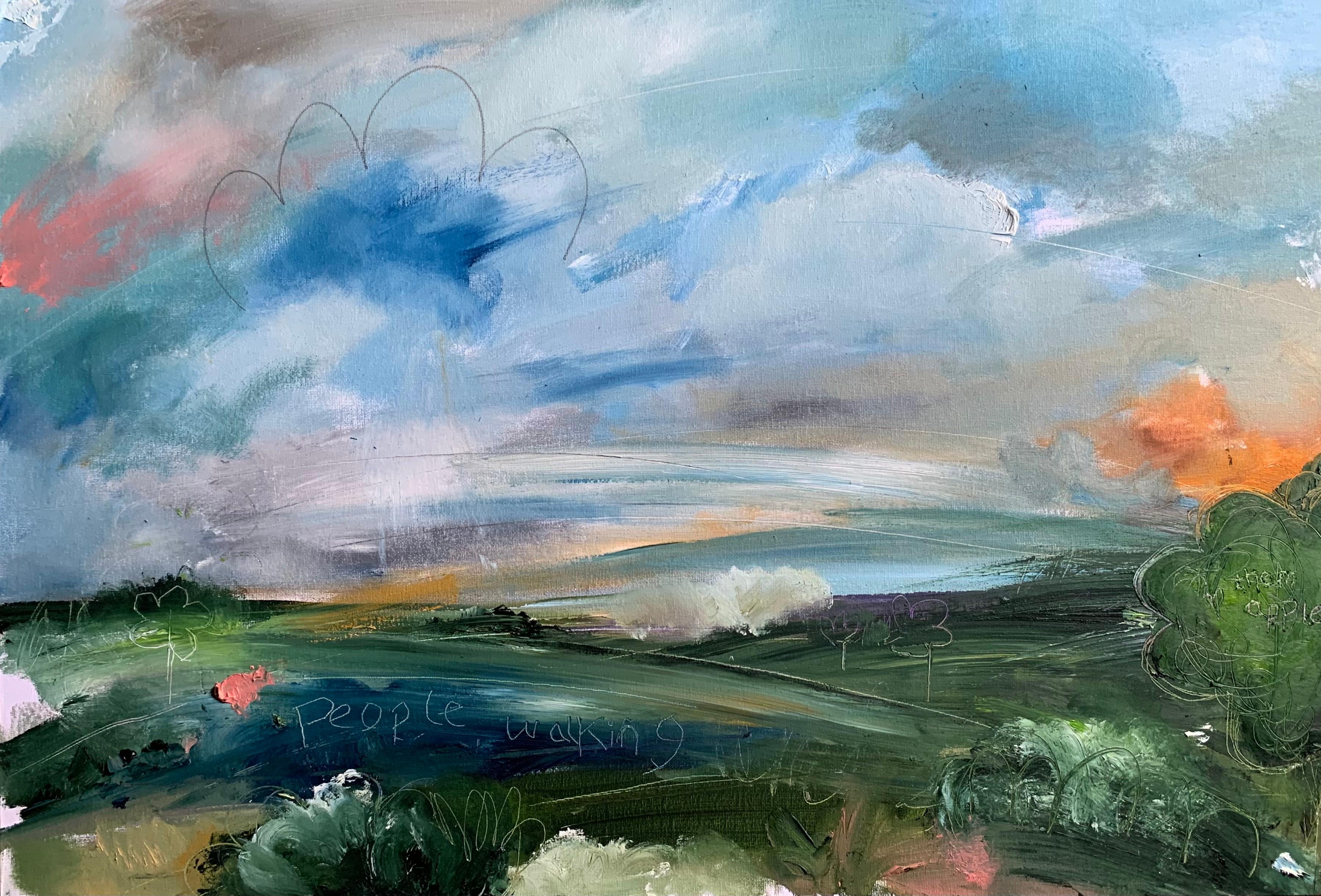 Shame there isn't a Cornershop to buy some Pop in it - landscape oil painting