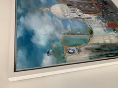 The St Paul's Shoe Shuffle- urban, landscape, oil painting, London, Street