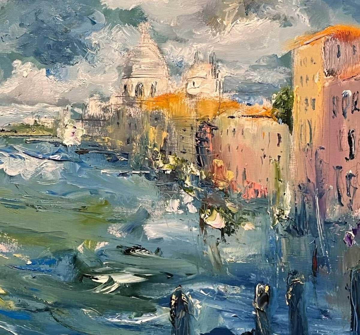 Ein klassischer Tagesausflug auf dem Canal Grande (Impressionismus), Painting, von Adam de Ville