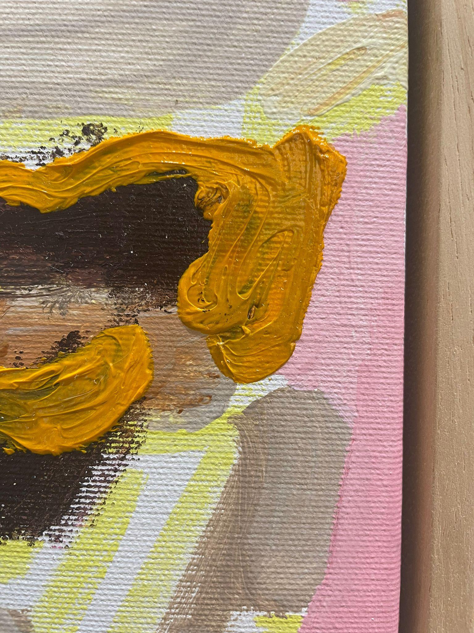 ABSTRACT Opera d'arte figurativa Burguer Colors Artista contemporaneo Adams - Painting di Adam Dora