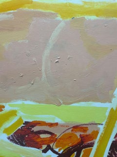 ABSTRACTO Obra de Arte Figurativa Pastel Burguer Colores Artista Contemporáneo Adam Dora