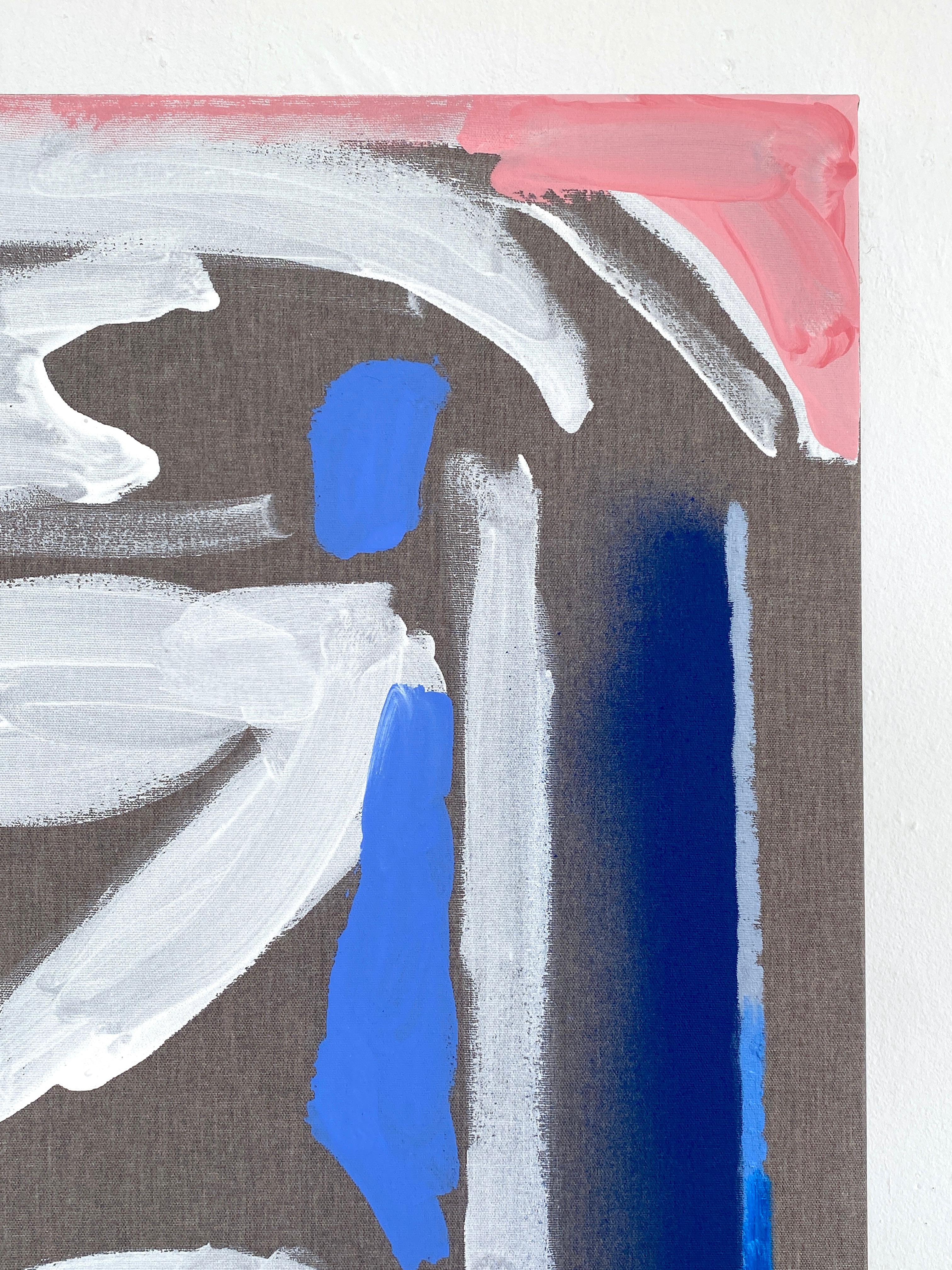 Nuova opera d'arte ABSTRACT Artista contemporaneo Adams Dora Brown Pastello in vendita 1