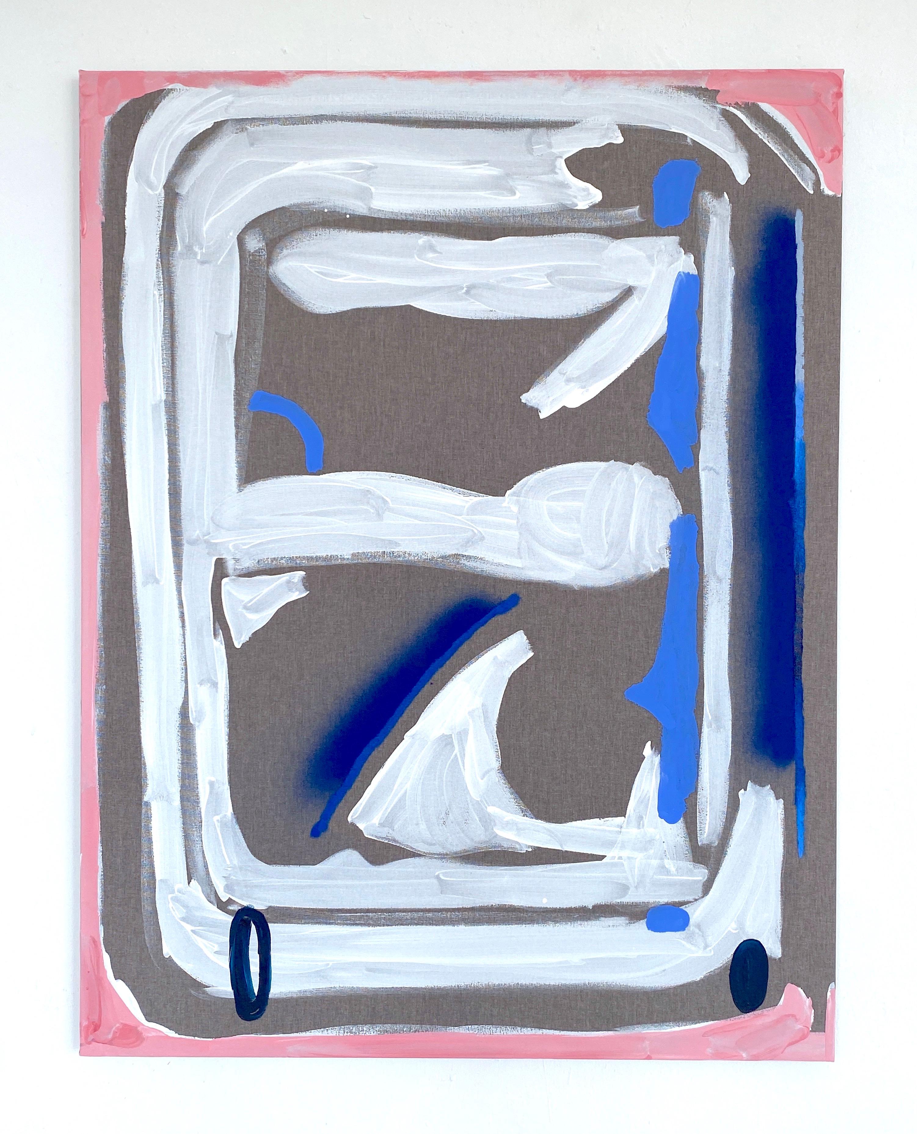 Nuova opera d'arte ABSTRACT Artista contemporaneo Adams Dora Brown Pastello in vendita 3