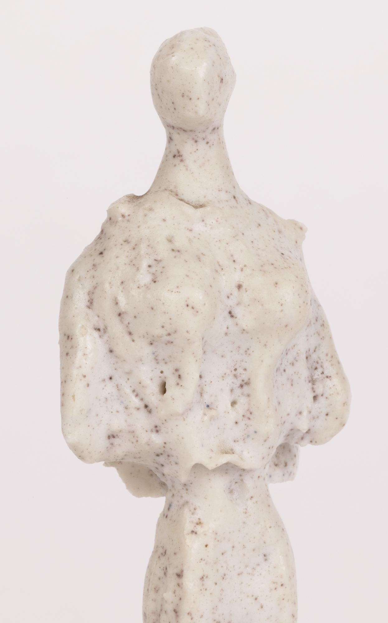 Adam Dworski Sculptural Studio Pottery Figure of a Lady For Sale 6