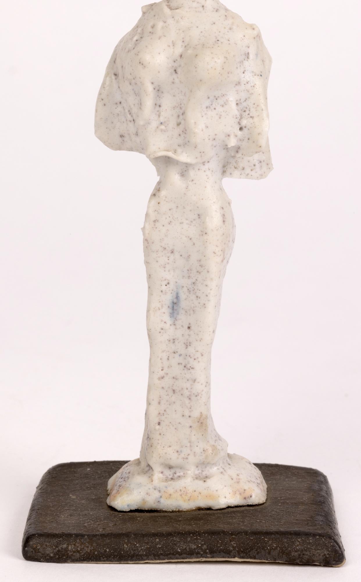 Adam Dworski Sculptural Studio Pottery Figure of a Lady For Sale 7
