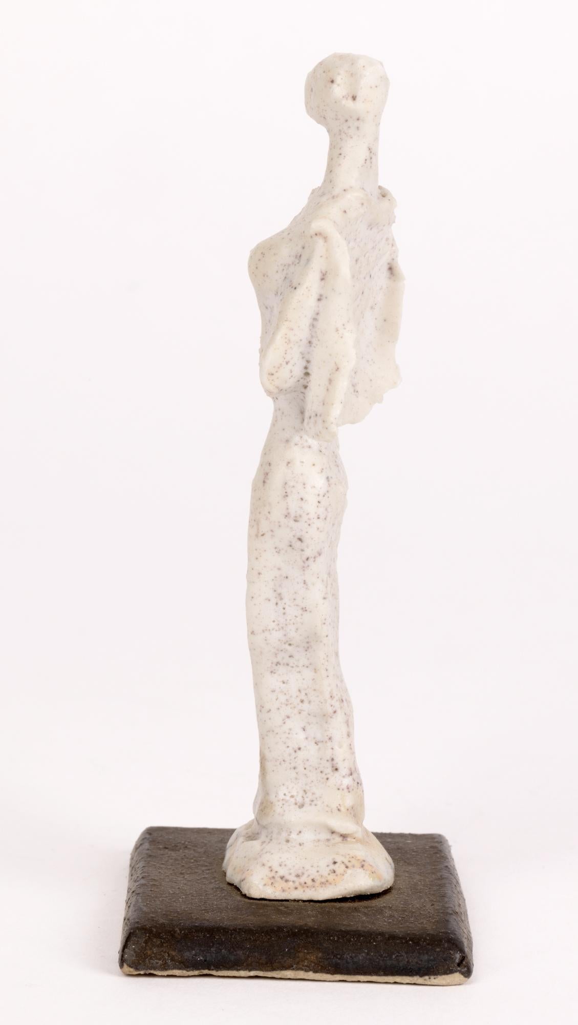 British Adam Dworski Sculptural Studio Pottery Figure of a Lady For Sale