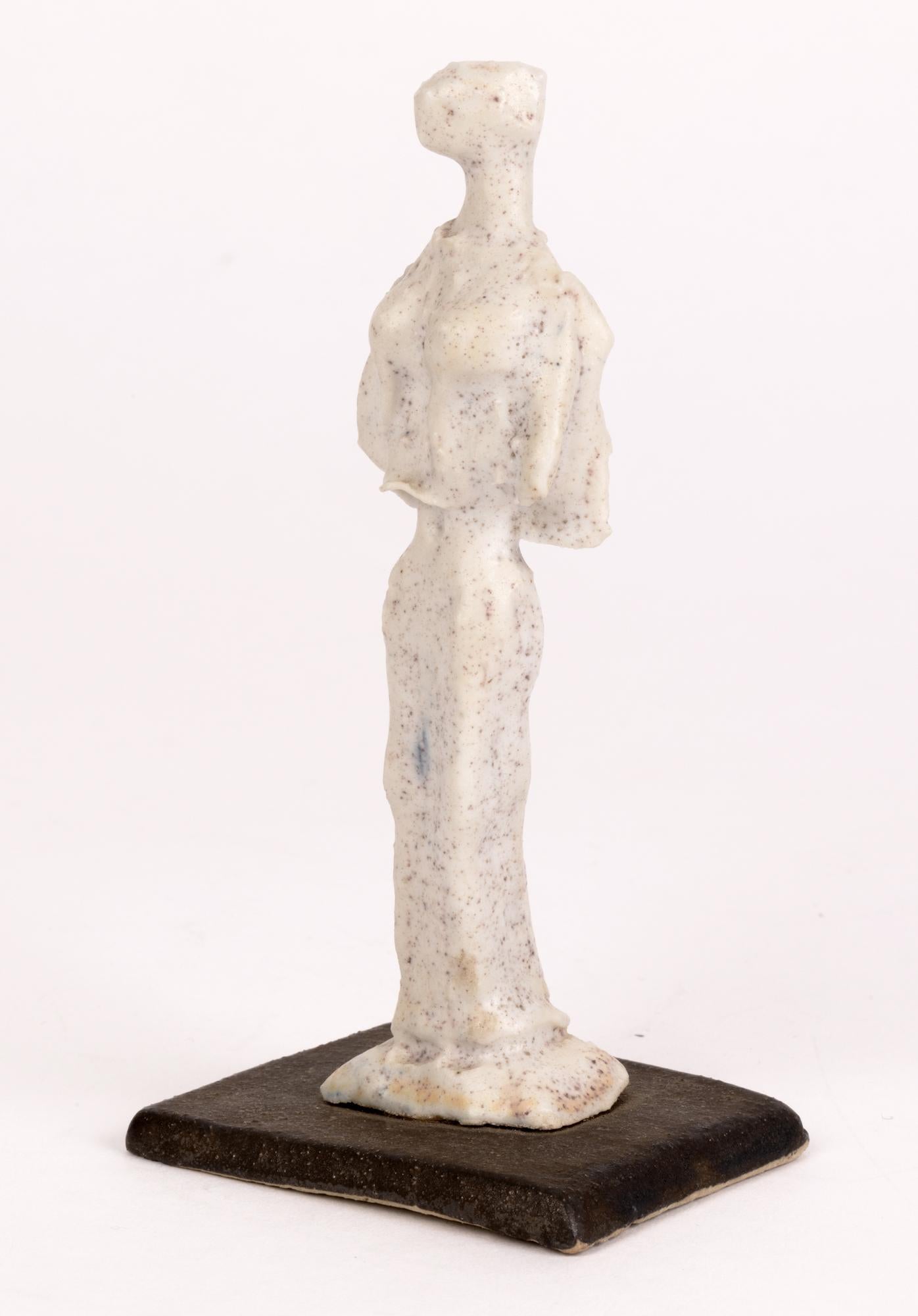 Adam Dworski Sculptural Studio Pottery Figure of a Lady In Good Condition For Sale In Bishop's Stortford, Hertfordshire