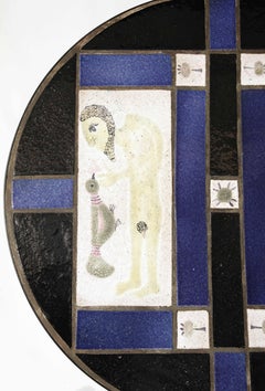 Adam & Eve Coffee Table by Les Deux Potiers, France 1960's