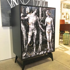 Adam & Eve Lithograph Chest of Drawers