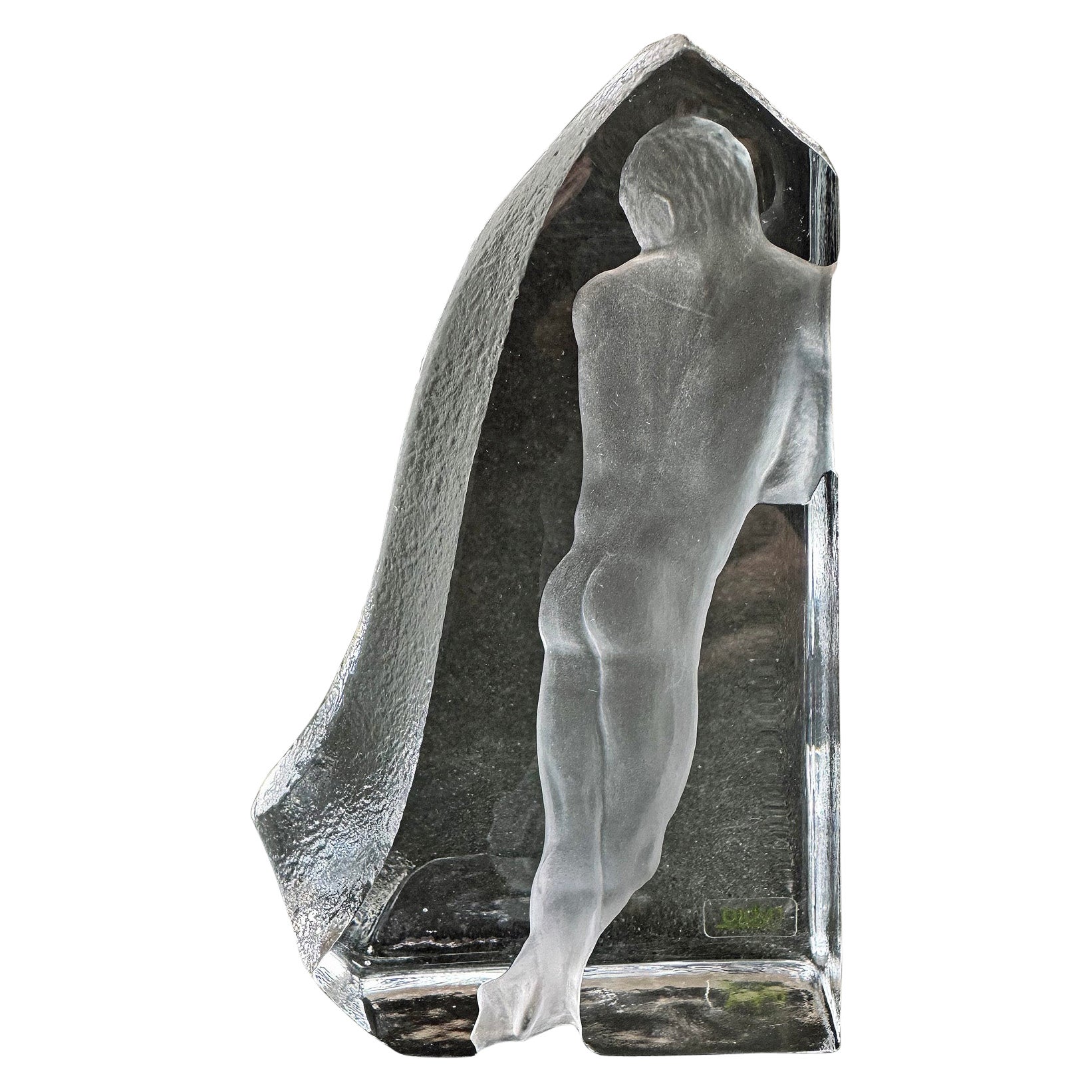 "Adams", scultura in vetro con nudo maschile in piedi, Nybro, Svezia