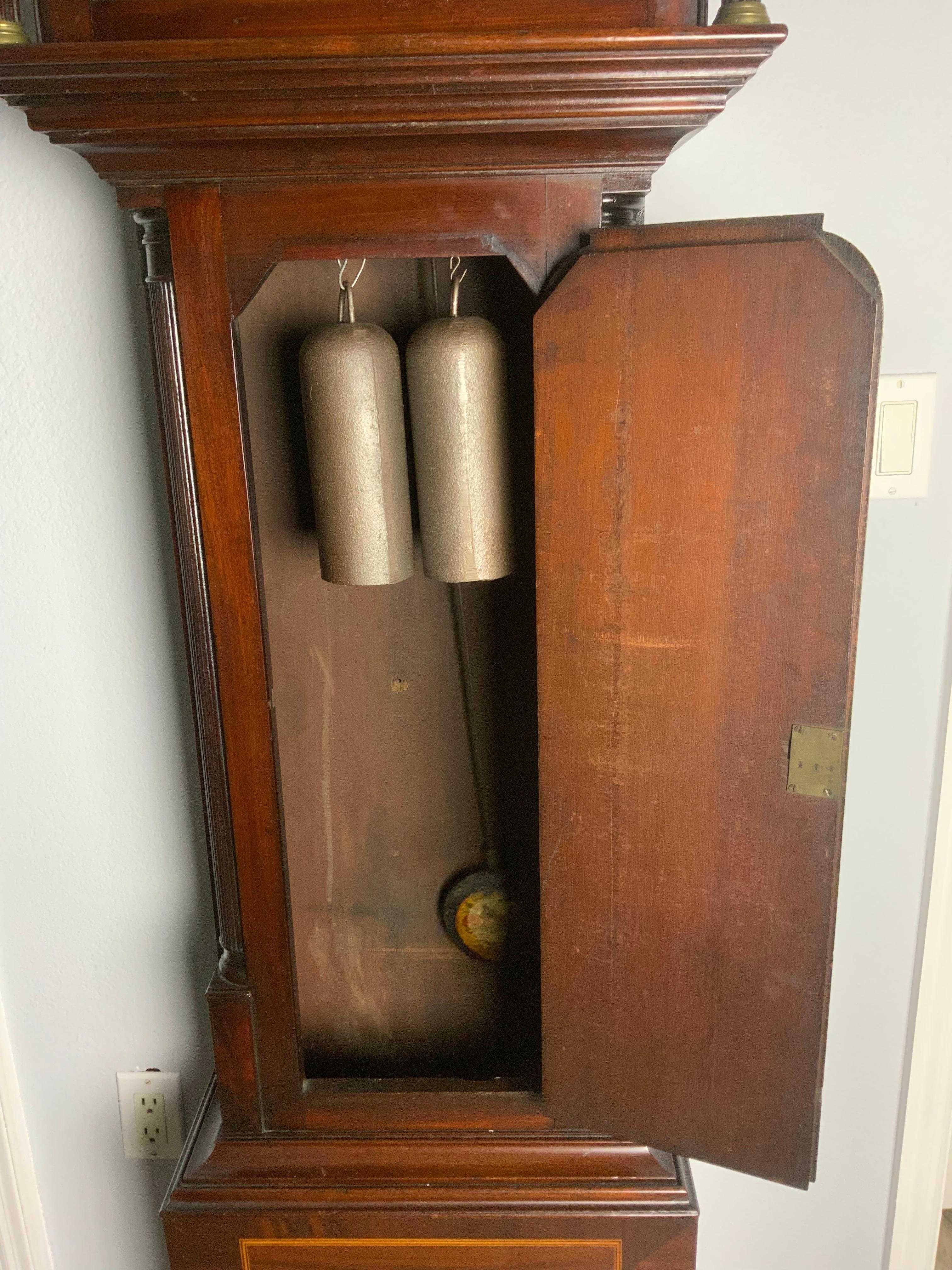 Mahogany Adam Gordon Dunkeld Long Case ClockClock For Sale