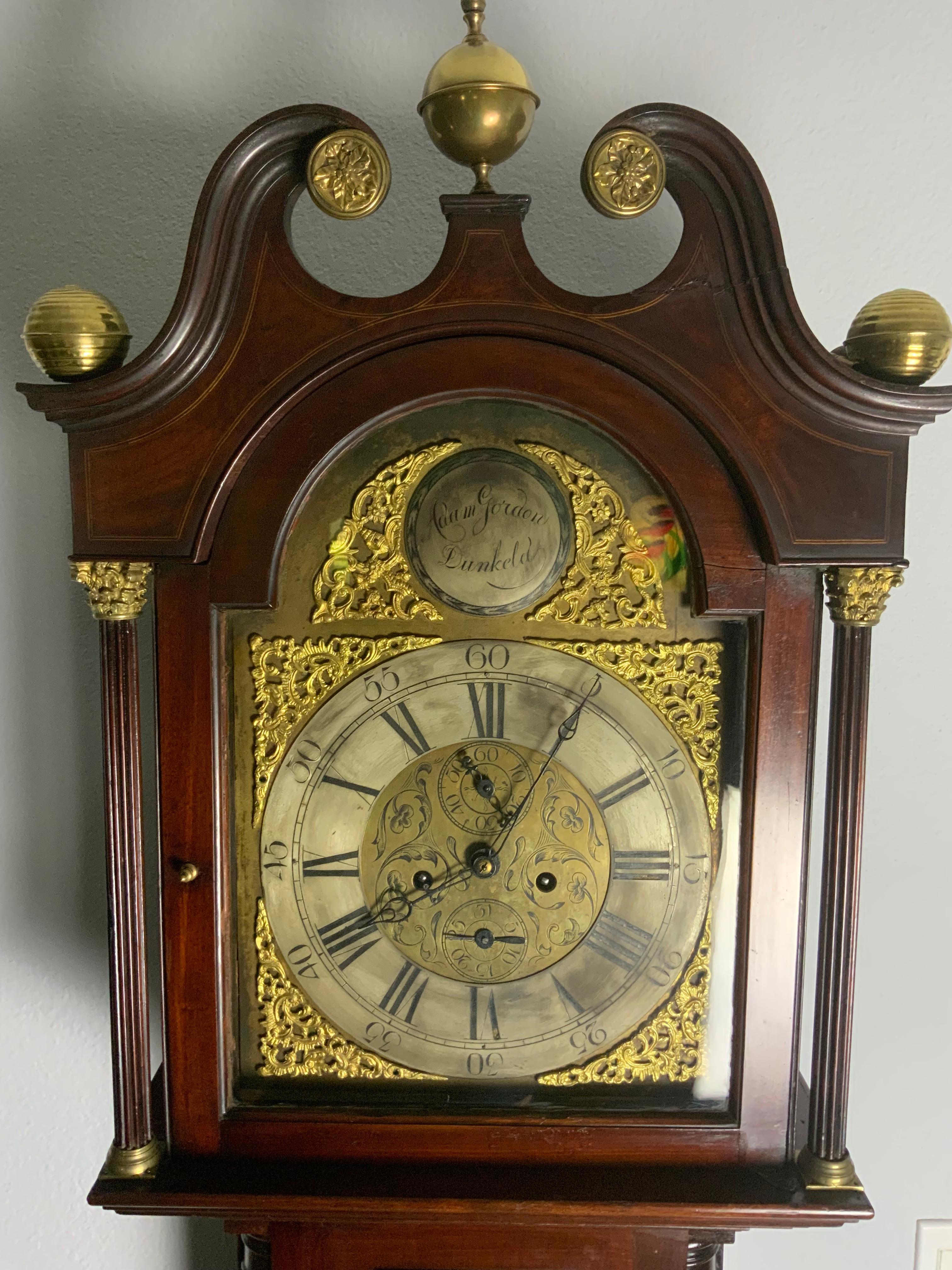 Adam Gordon Dunkeld Long Case ClockClock For Sale 1