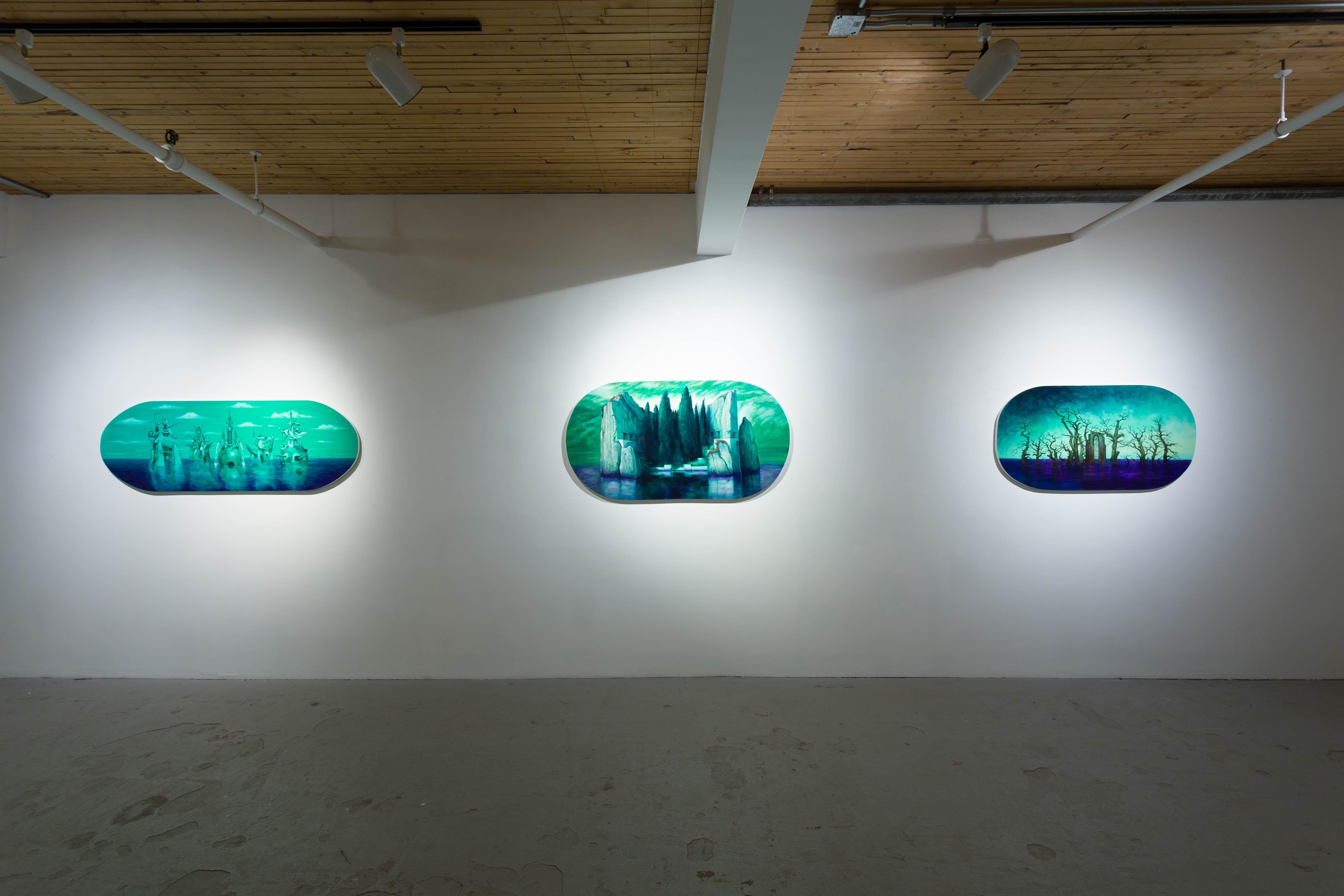 Abery nell'oceano - Painting di Adam Gunn