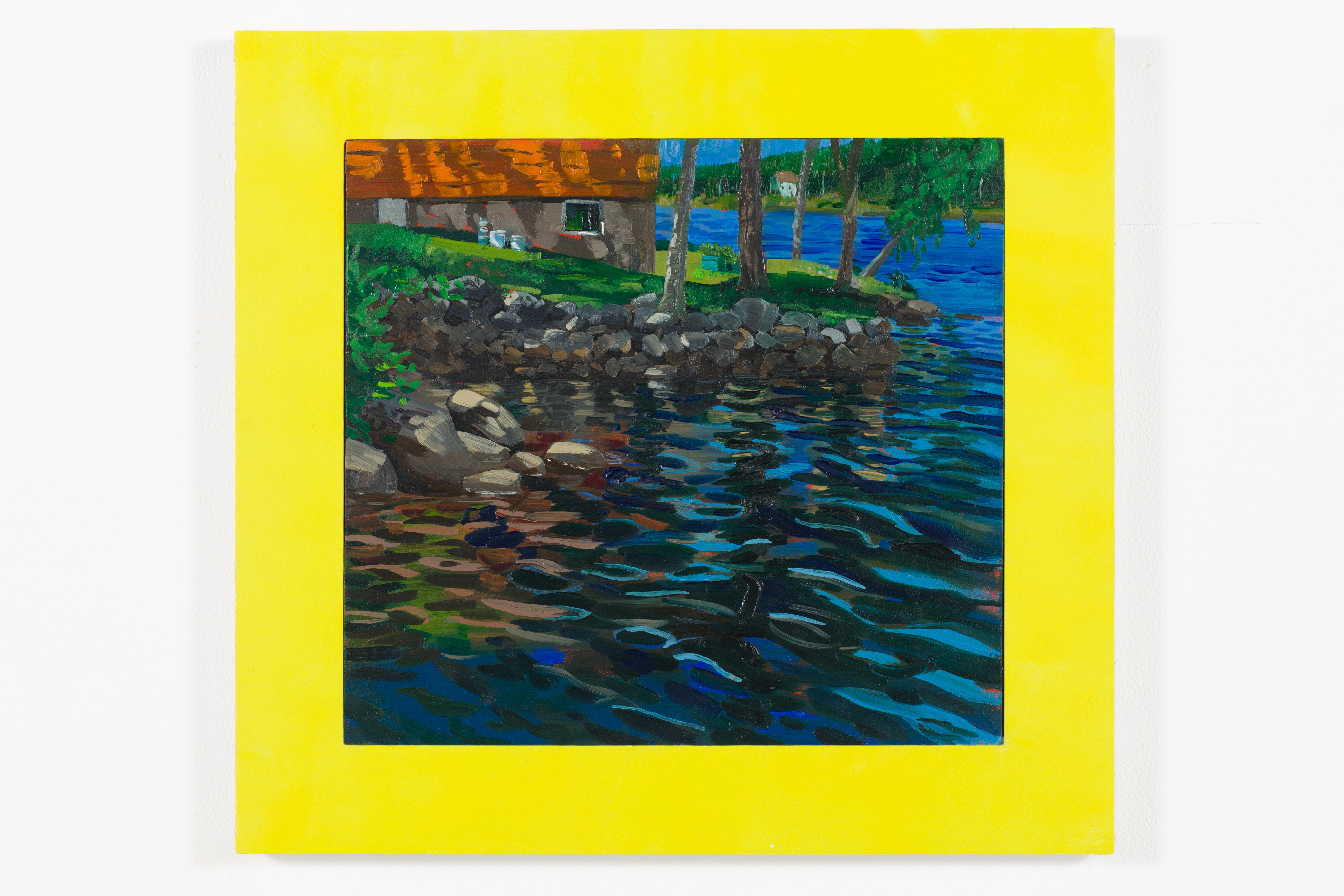 Landscape Painting de Adam Gunn - Junto al río LaHave