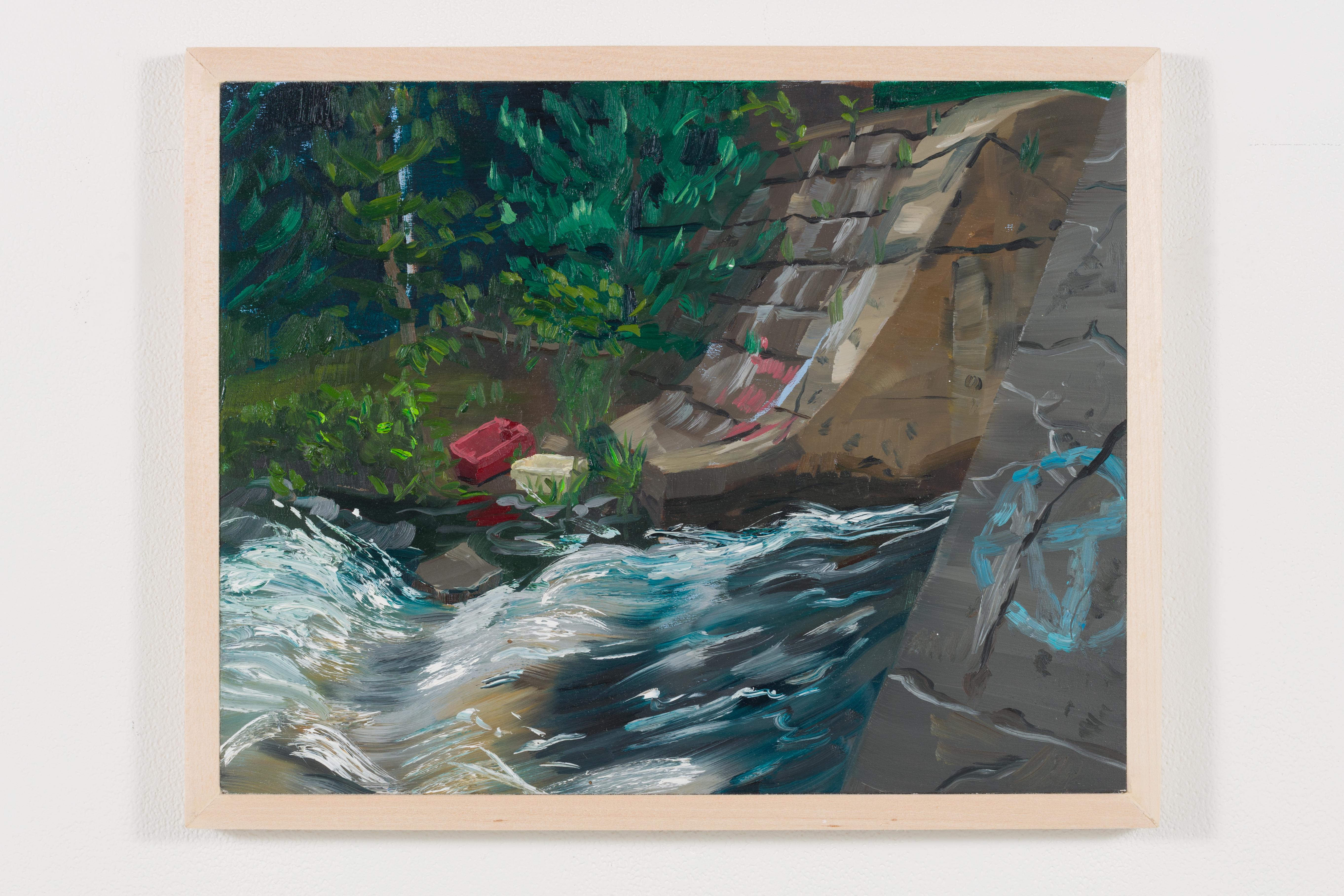 Landscape Painting de Adam Gunn - Central eléctrica de Conquerall Mills