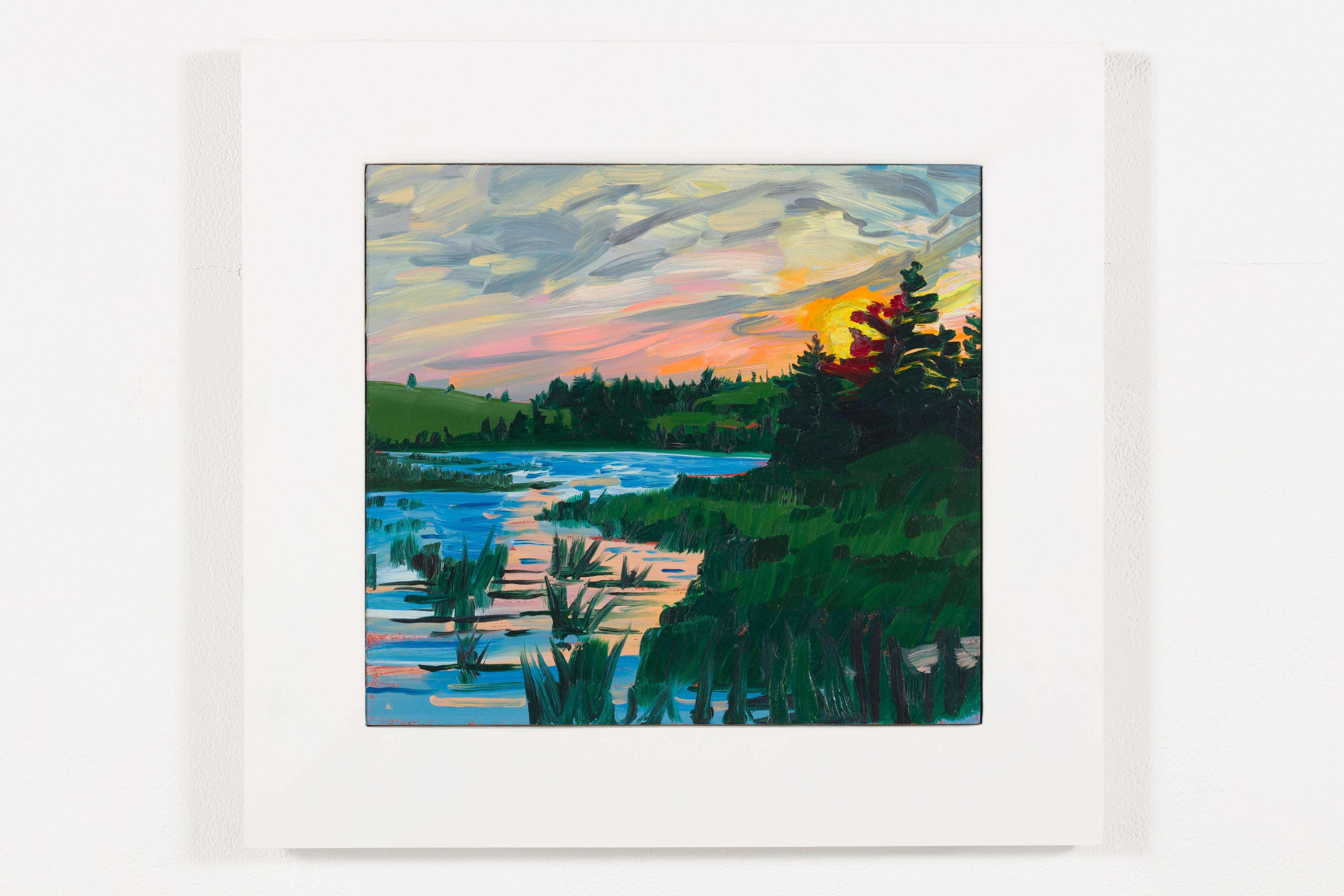 Adam Gunn Landscape Painting – Hirtle's Beach Sonnenuntergang