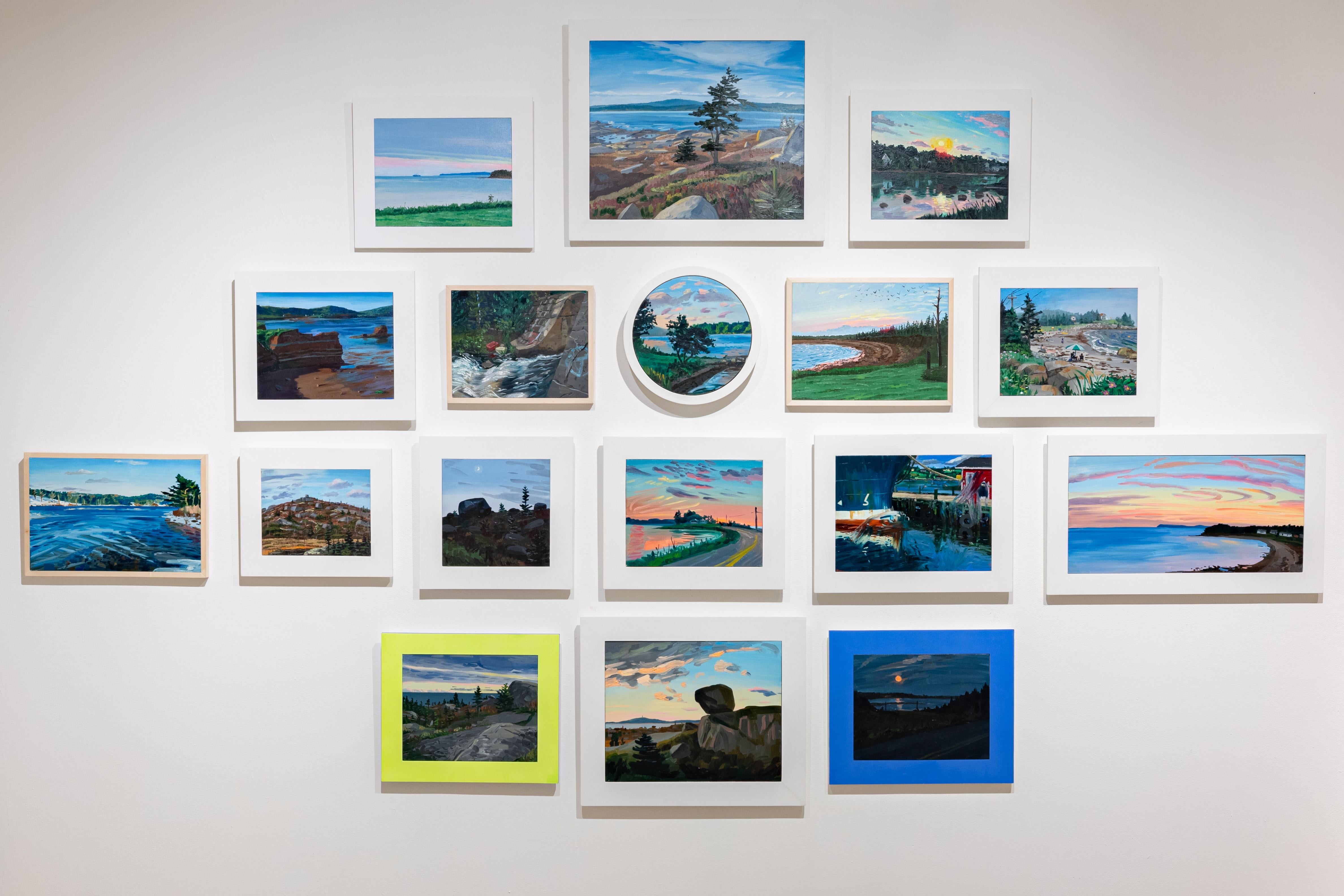Vista este de Polly's Cove - Painting de Adam Gunn