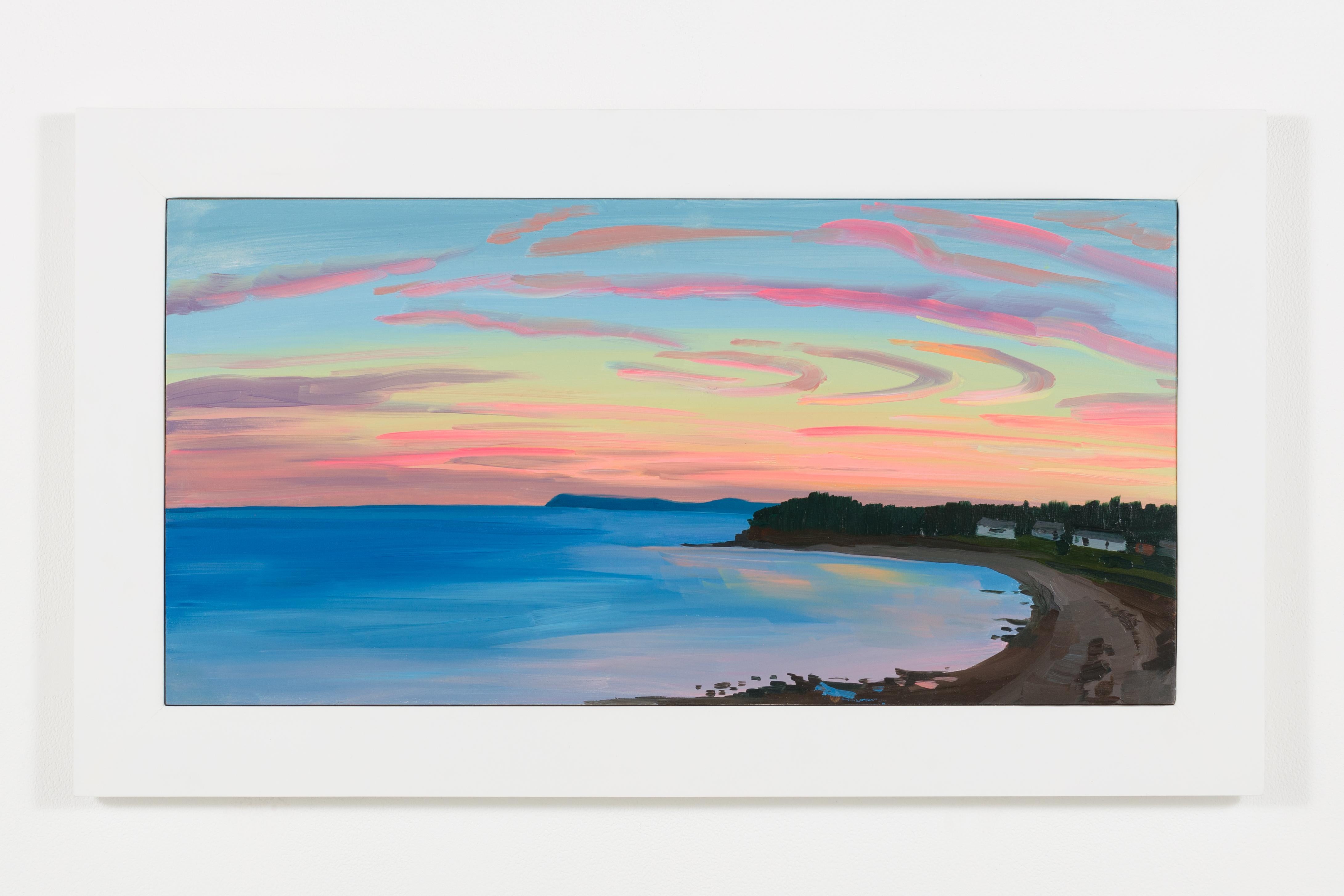 Landscape Painting di Adam Gunn - Alba a Caribou