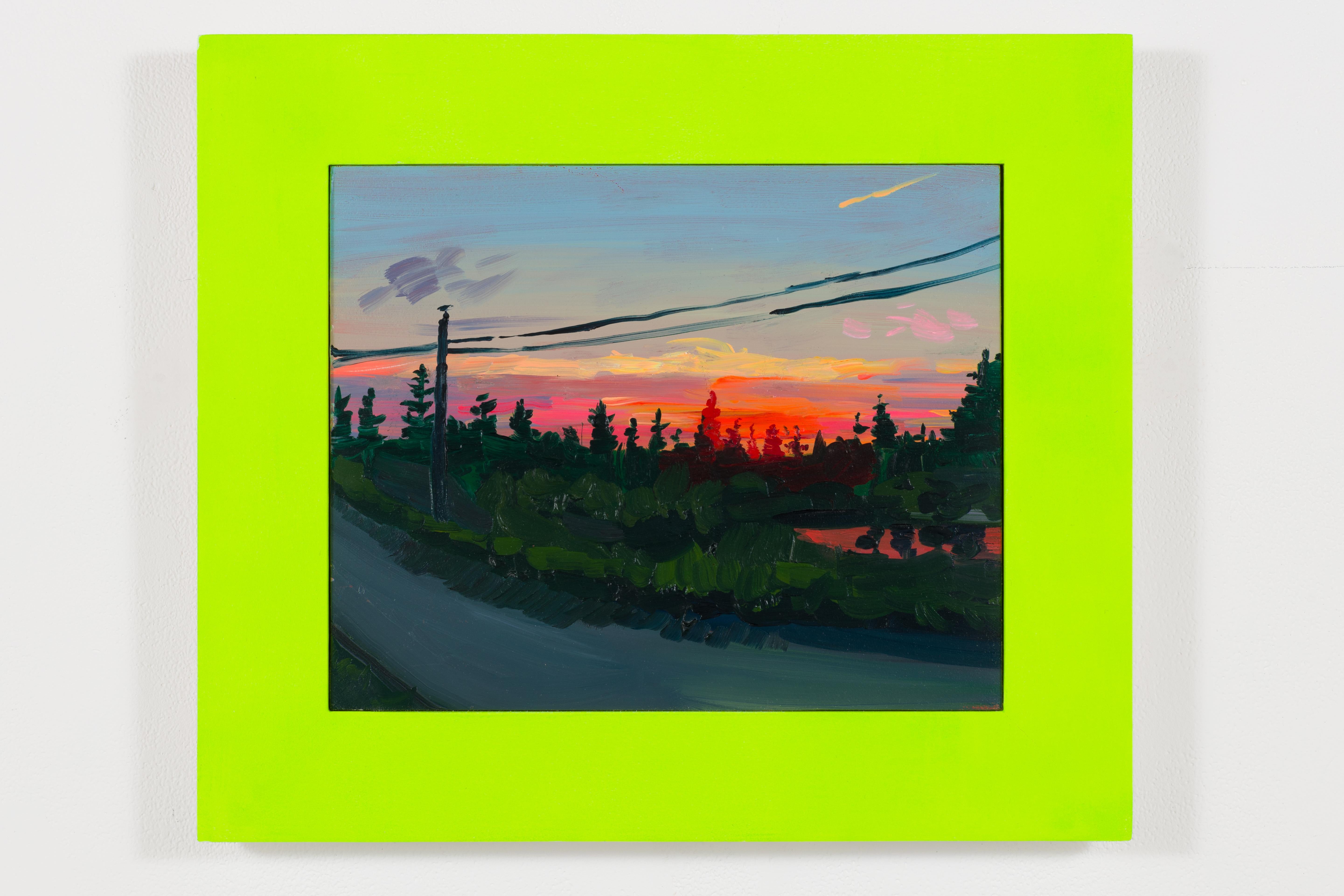 Landscape Painting de Adam Gunn - Puesta de sol en Stonehurst
