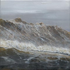 "Waves Become Mountains", Oil painting