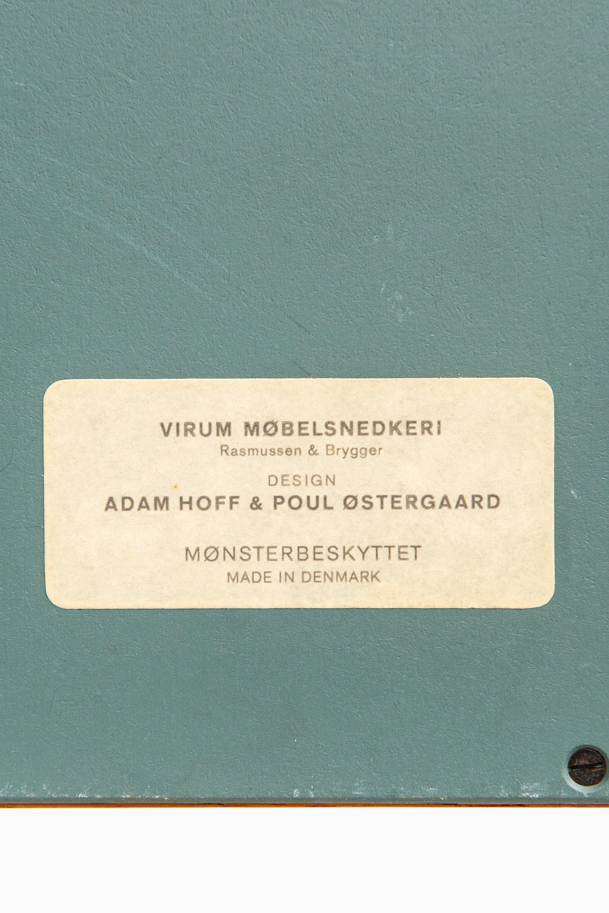 Mid-20th Century Adam Hoff & Poul Østergaard Produced by Virum Møbelsnedkeri in Denmark