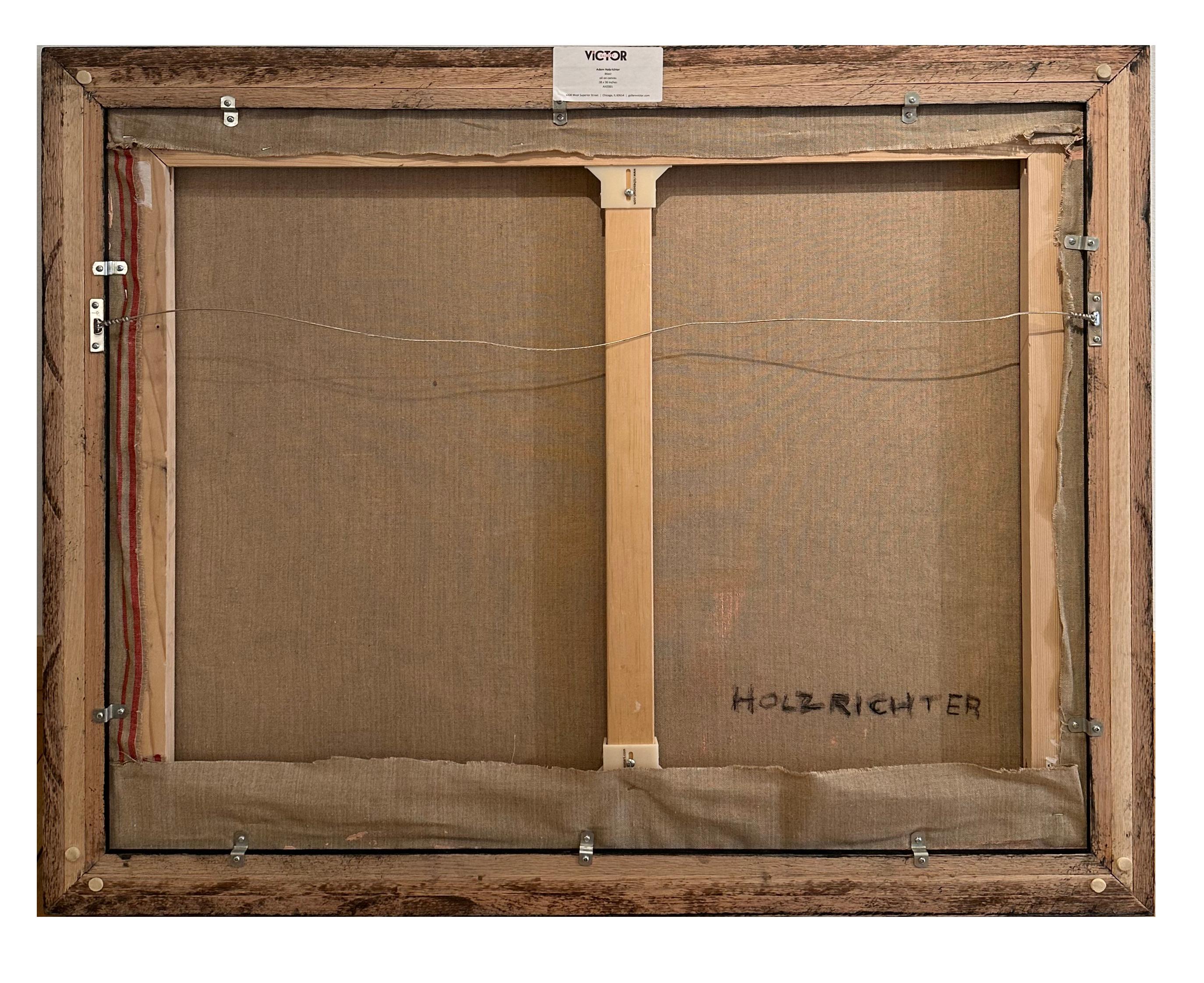 Mast - Quadro di paesaggio narrativo, olio originale su tela, incorniciato in vendita 3