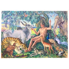 "Adam in Eden," Monumental Depiction of Paradise in Wartime