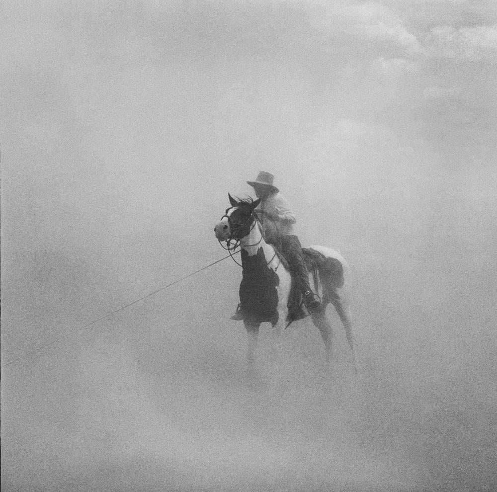 Adam Jahiel Portrait Photograph - Dust Storm, YP Ranch, NV