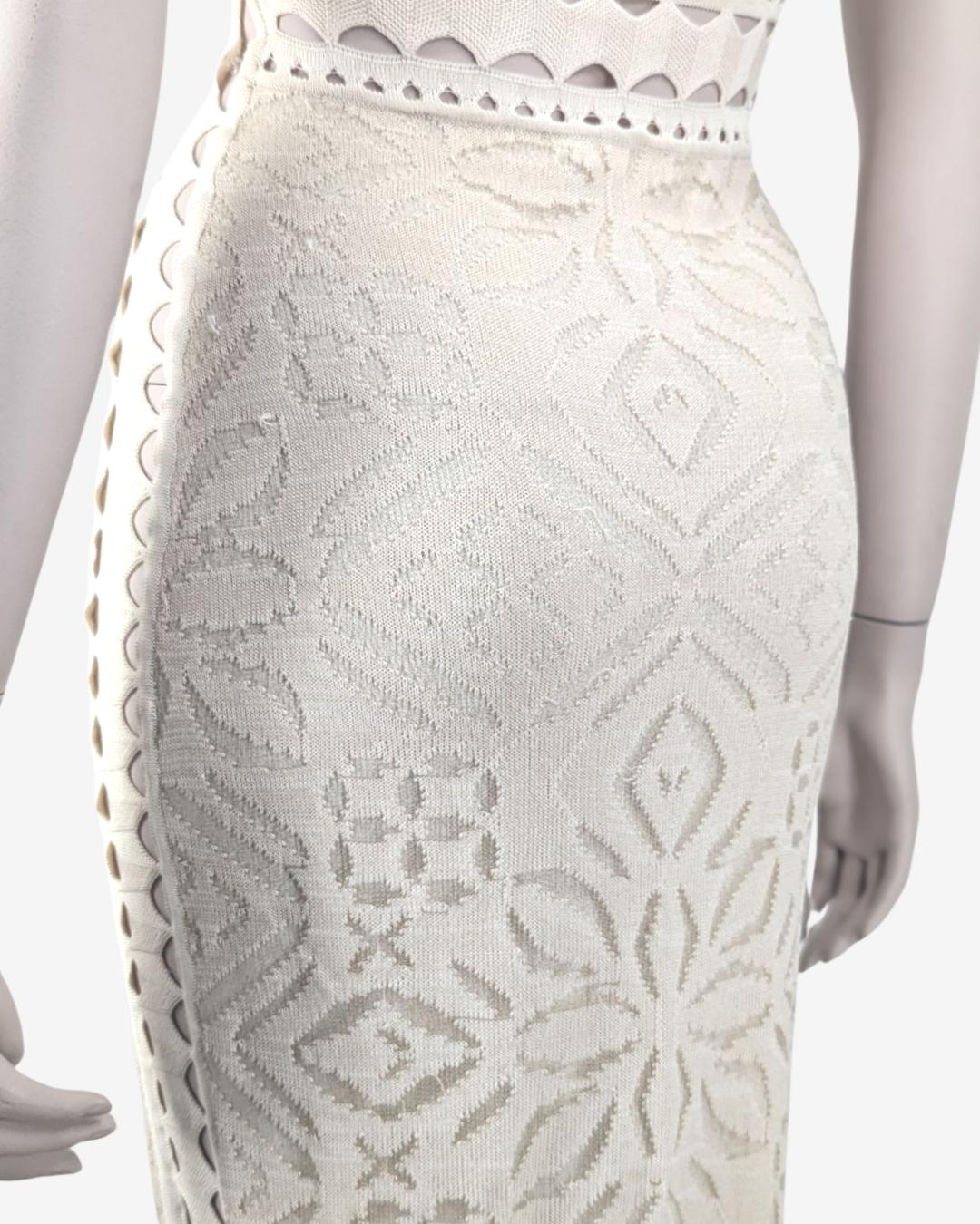 Adam Jones Paris Maxi Cut Out Knit Dress 8