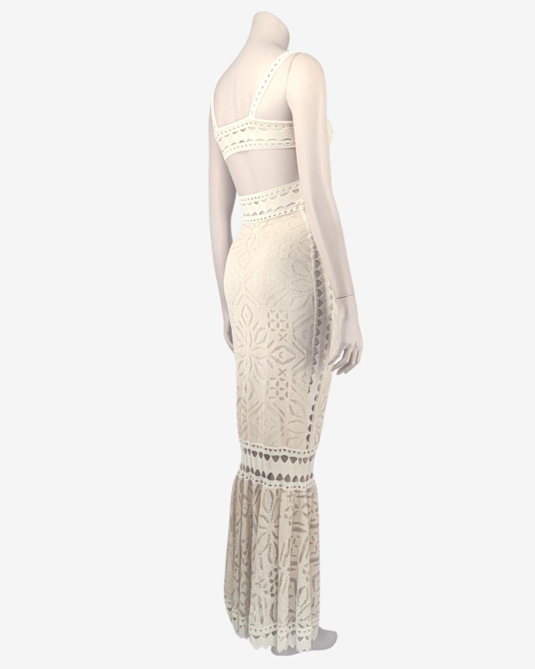 Women's Adam Jones Paris Maxi Cut Out Knit Dress For Sale