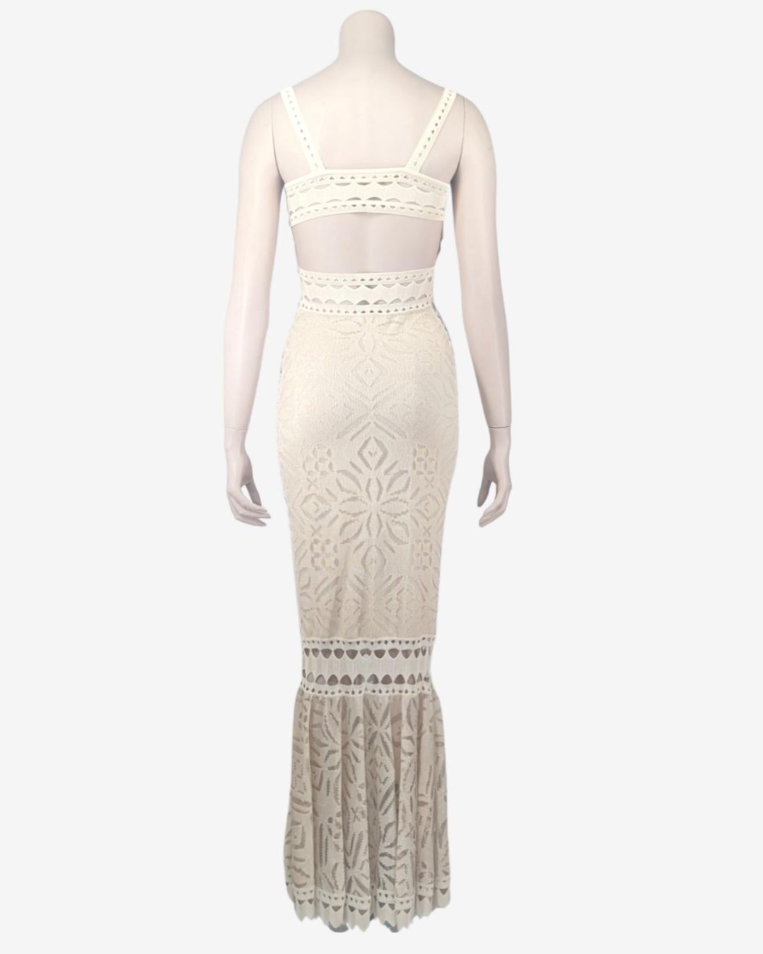 Women's Adam Jones Paris Maxi Cut Out Knit Dress