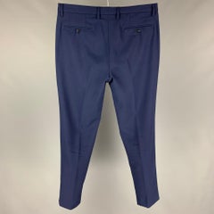 ADAM KIMMEL Size L Navy Wool Flat Front Dress Pants