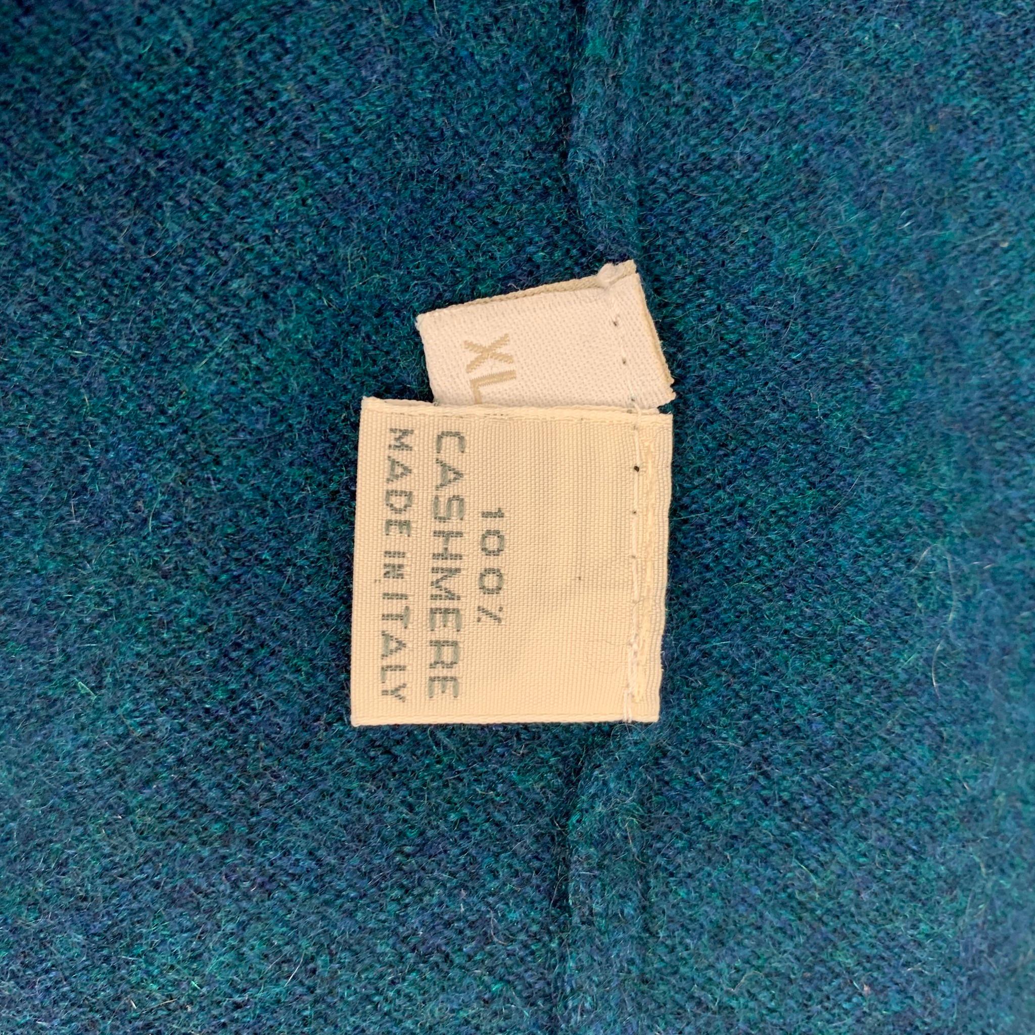 Men's ADAM KIMMEL Size XL Teal Cashmere Button Down Cardigan