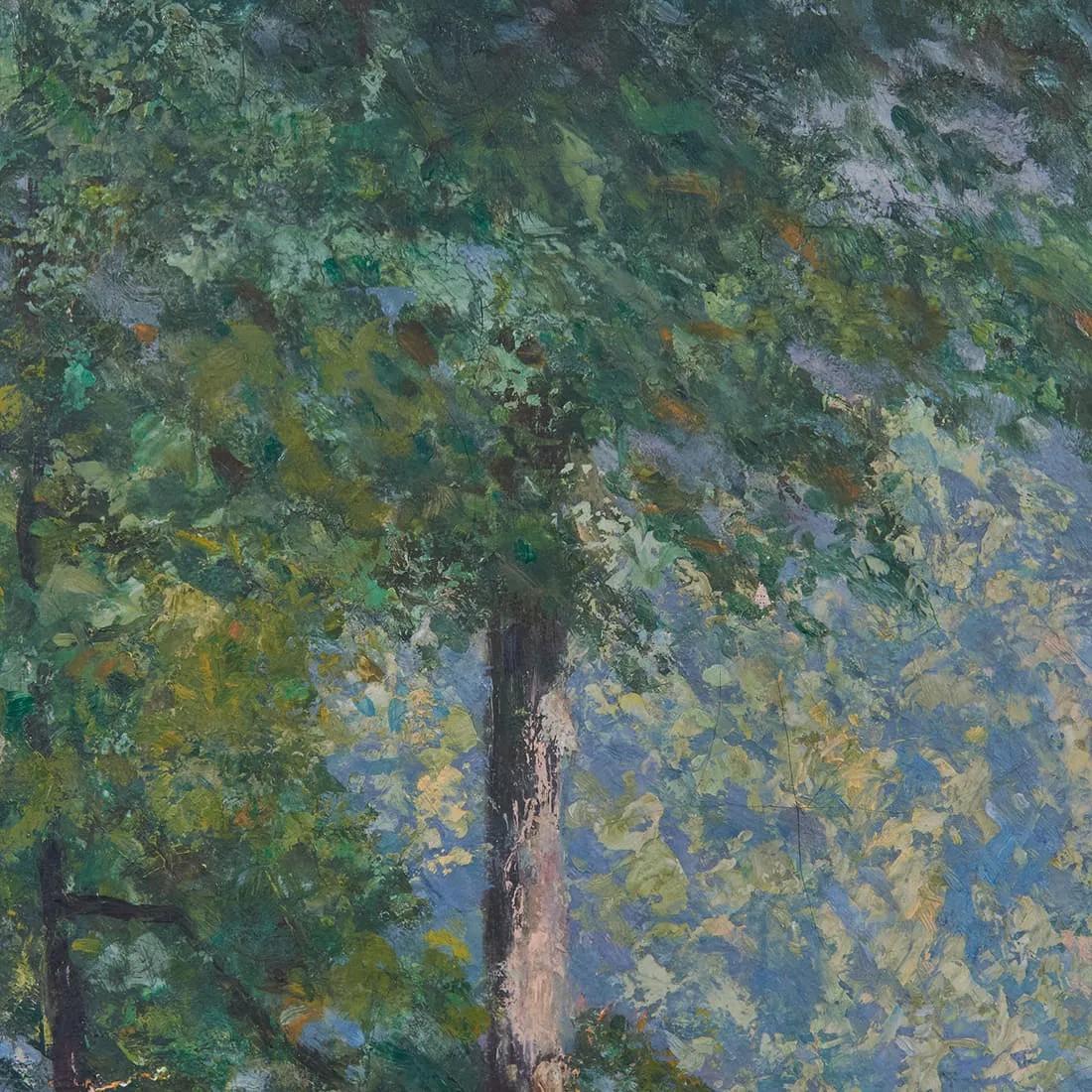 Bewaldete Wiese (Amerikanischer Impressionismus), Painting, von Adam Lehr