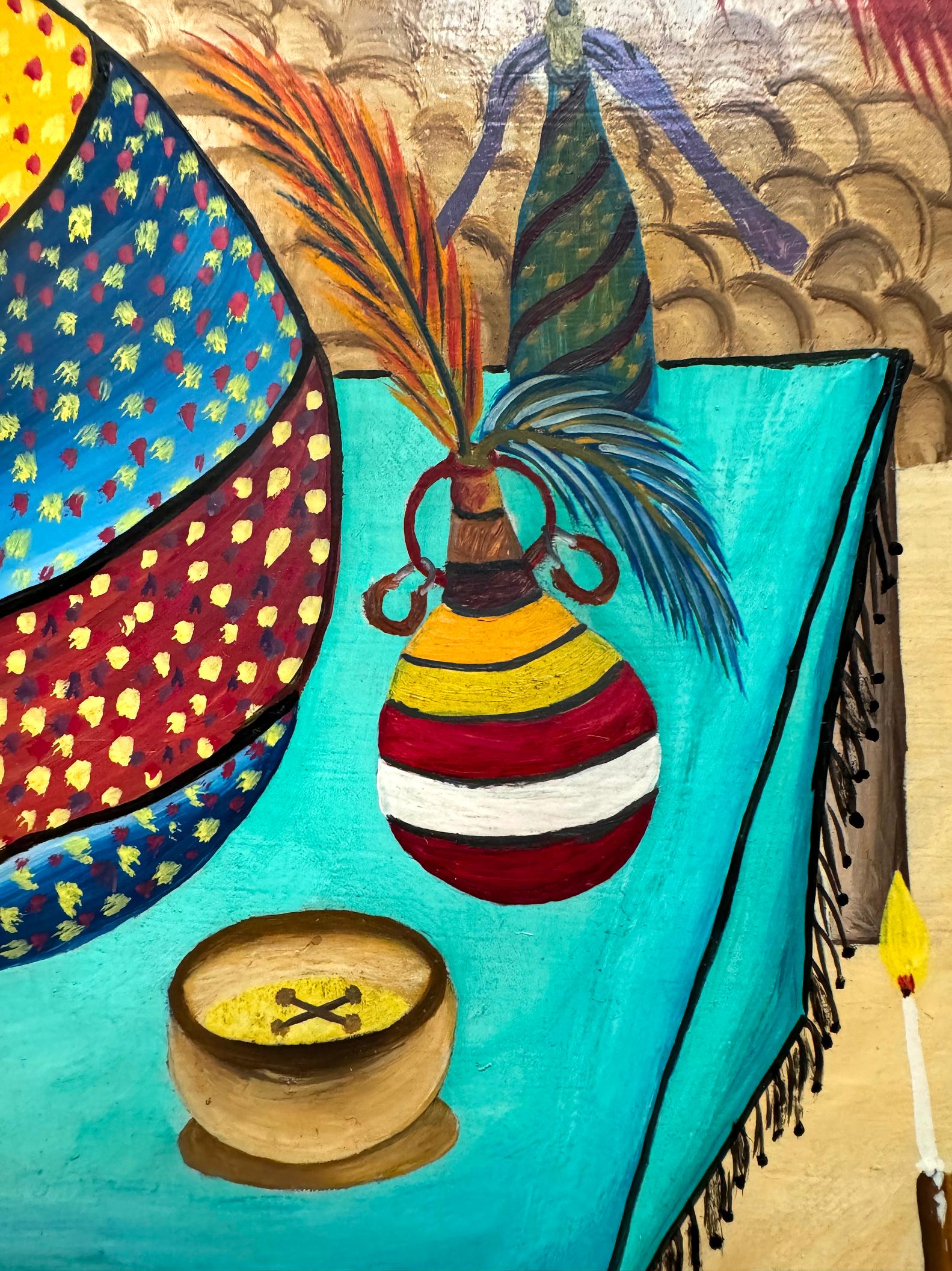 Voodoo-Altar: Fest für die Loa (Konzeptionell), Painting, von Adam Leontus