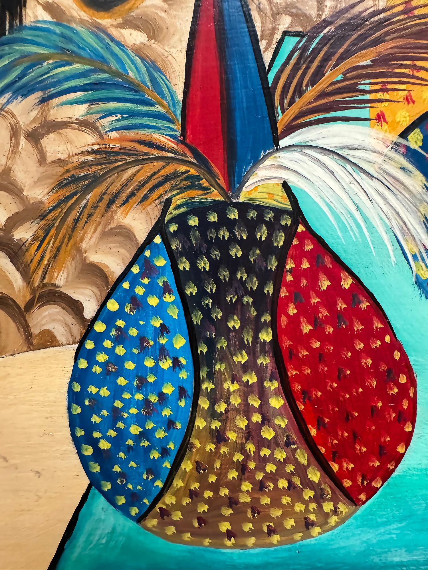 Voodoo-Altar: Fest für die Loa
Dieses Werk stellt eine Konvergenz von Religion, Handwerk und Design sowie das Bedürfnis nach individuellem künstlerischem Ausdruck dar.  Es ist ein visuelles Fest, aber auch ein Fest für transzendente göttliche