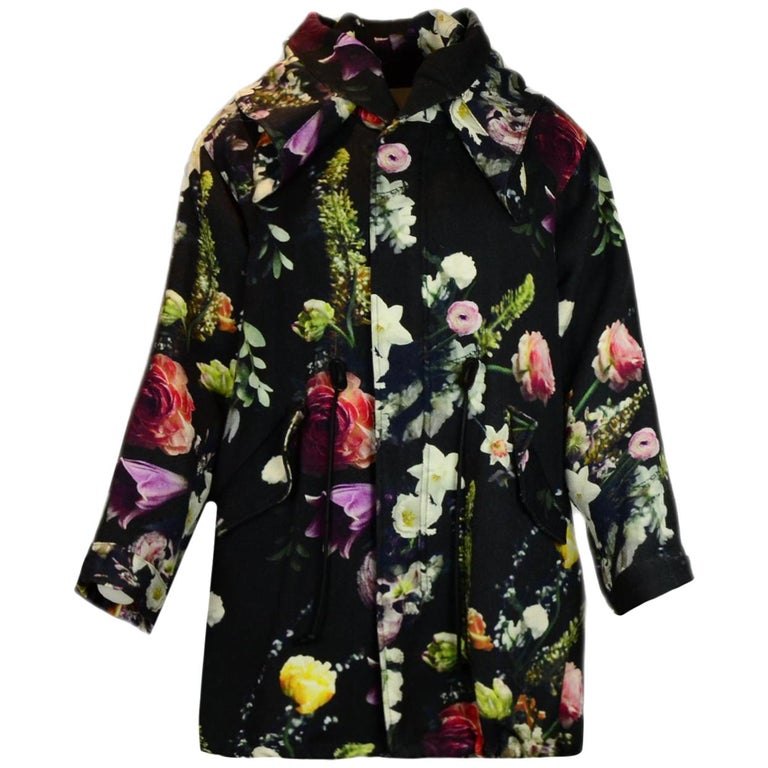 Adam Lippes Floral Hooded Parka with Detachable Lining sz XS rt $2,800 ...