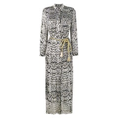 Adam Lippes Long Leopard-Print Shirt Dress