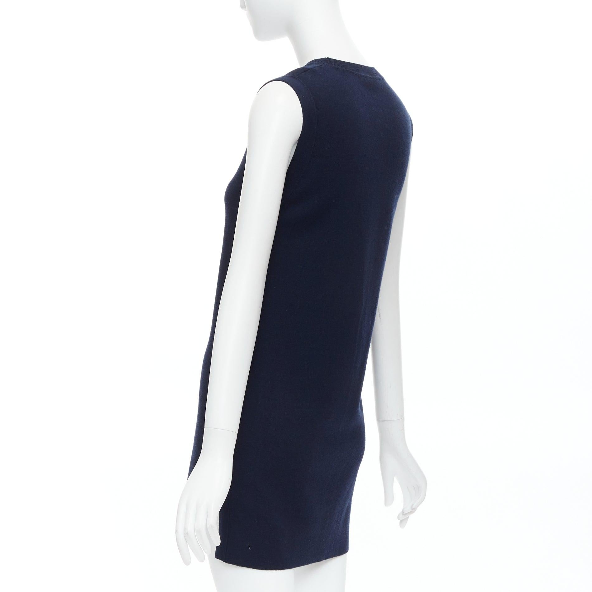 Adams LIPPES navy soft clear gold side buttons hi low top XS en vente 1