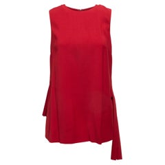 Adam Lippes Red Sleeveless Mini Dress