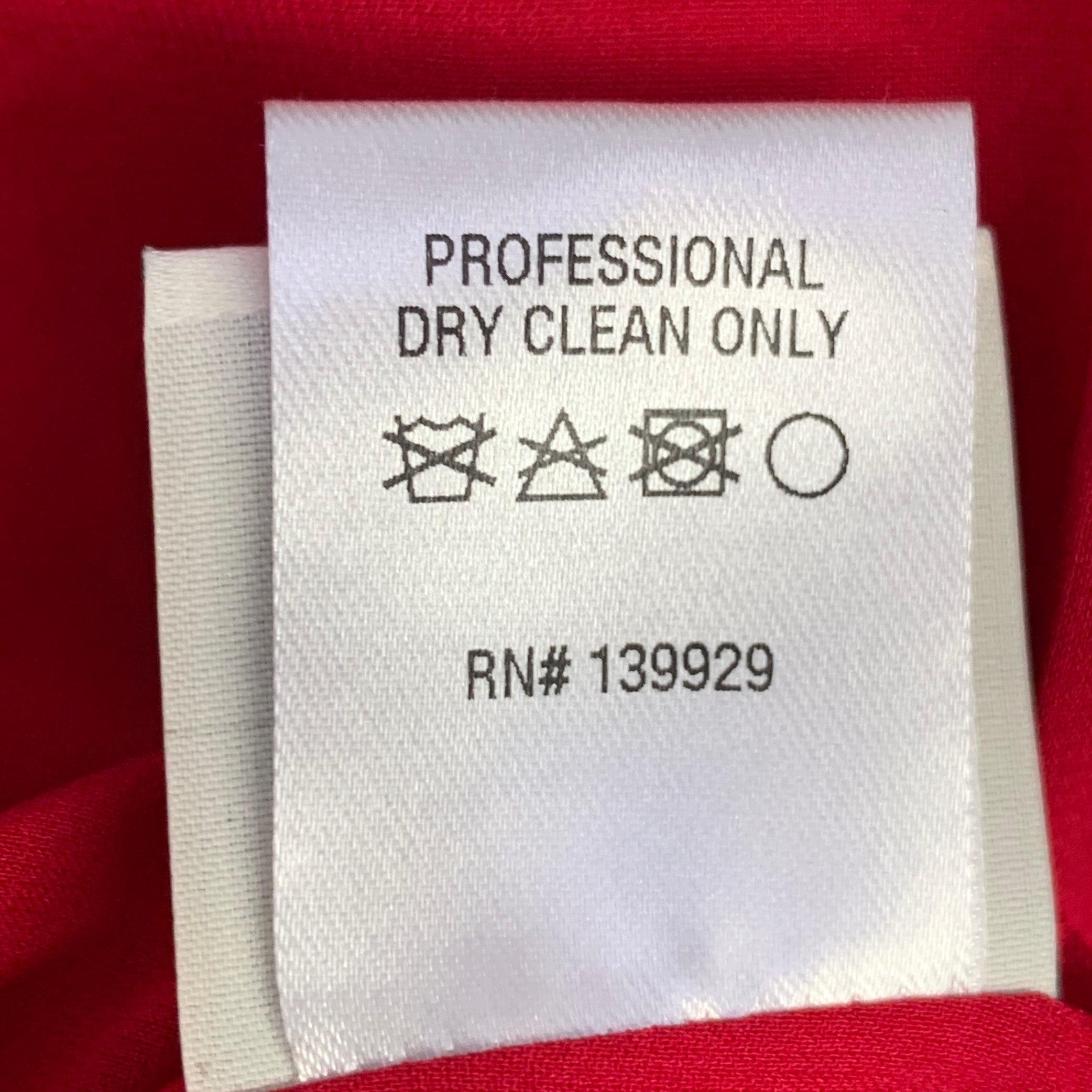 ADAM LIPPES Size S Poppy Red Cotton Crochet A-Line Dress For Sale 5