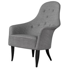 Adam Lounge Chair, Black Stained Oak