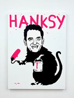 Hanksy Banksy street art pop art contemporáneo interior animal figurativo